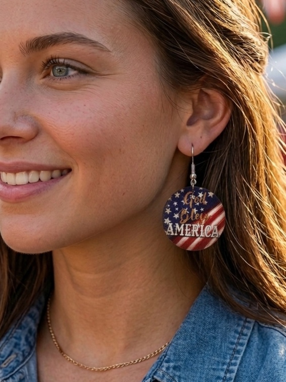Isabella New York | Patriotic Faux Leather Drop Earrings-NWT-3 Styles - BohoChic